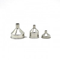 Small Metal Stainless Steel Kitchen Tool Filling Bottles Oil Flask Spices Liquid Dry Ingredients Funnel