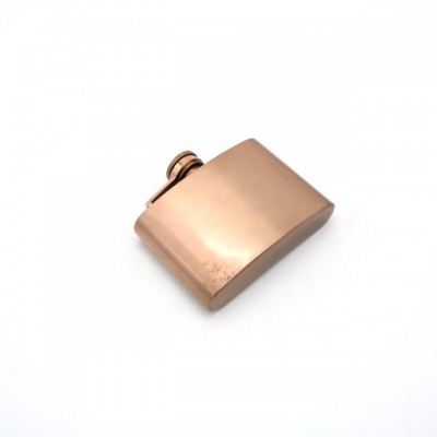 Mini Antique Vintage Copper Rose Gold Plated Color Finishing Metal Stainless Steel Hip Flask