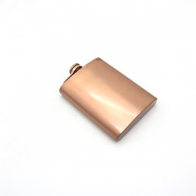 MOQ:500pcs Antique Vintage Copper Rose Gold Plated Finishing Stainless Steel Hip Flask