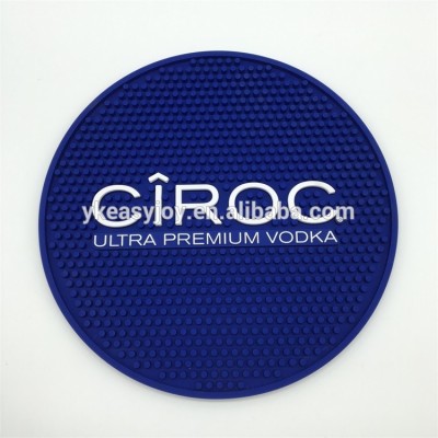 Premiums CIROC Tequila Rum Vodka Customized OEM Food Grade Soft PVC Plastic Bar Rail Mat