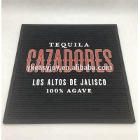 Direct Factory!!!!Premiums CAZADORES Tequila Rum Vodka Customized OEM Food Grade Soft PVC Plastic Bar Mat Rail