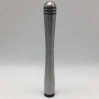 MOQ:100pcs Metal Anti-slip Bar Cocktail Martini Mint Rum Caipirinha Grooved Muddler/Pestle/Mortar With Customized Logo