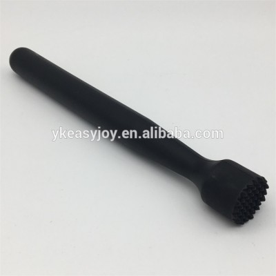 Amazon Black Customized Color PP Plastic Bar Tools Bartender/Garlic Muddler/Pestle/Juicer With Groove Teeth