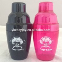 Premium Food Grade 180/250/300/350/450/500/750ml PS Plastic Bartender Cocktail Martini Shaker With Customized Logo